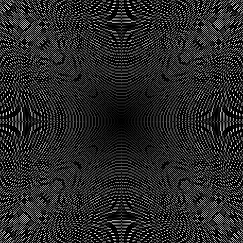 Moire pattern sample program output